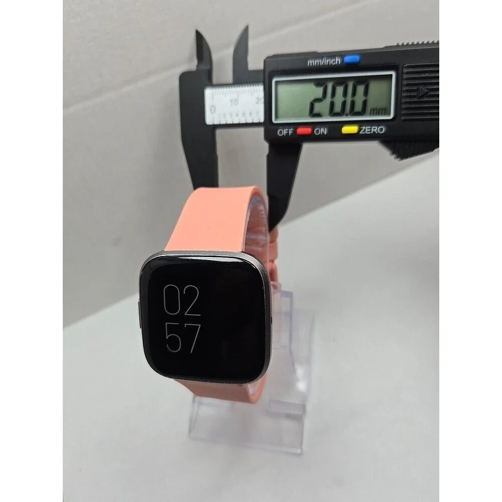 Fitbit Versa 2 Smartwatch Gray 40mm Alexa WR50M Always On Display W/ Charger